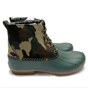 Olivia Miller Duck Boots Camo Mission 200 Green Size 9